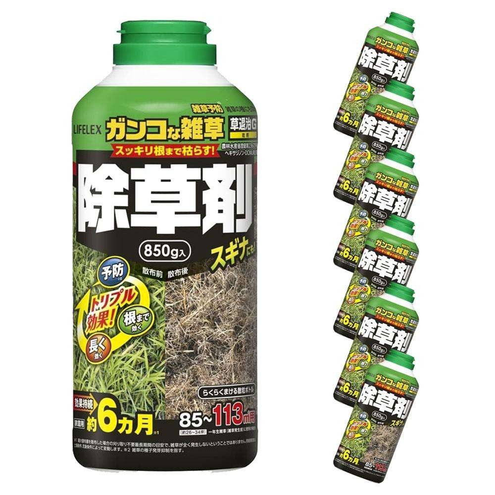 住友化学園芸　草退治Ｇ粒剤　８５０ｇ　８５〜１１３平方ｍ用　（約２６〜３４坪）家庭用　×６個セット
