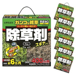 住友化学園芸　草退治Ｇ粒剤　３ｋｇ　３００〜４００平方ｍ用　（約９１〜１２１坪）家庭用　×６個セット