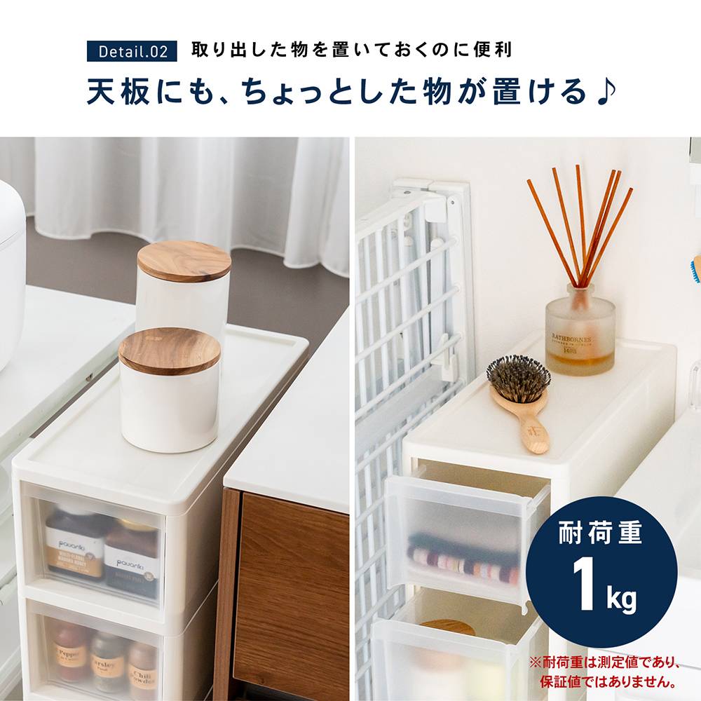 コーナンオリジナル ※※LIFELEX 隙間ストッカー4段 セラルスリムC 深幅