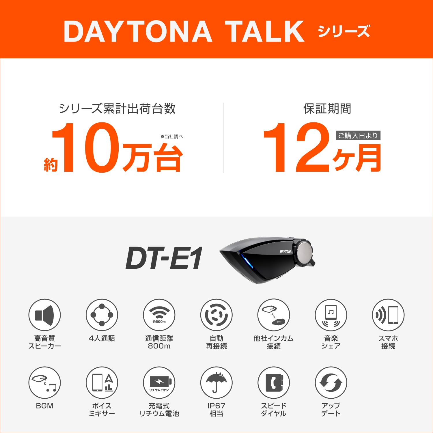 送料無料 デイトナ Daytona バイク用 インカム 4人通話 ブルートゥース