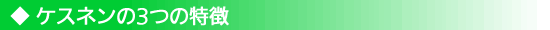ケスネンの3つの特徴
