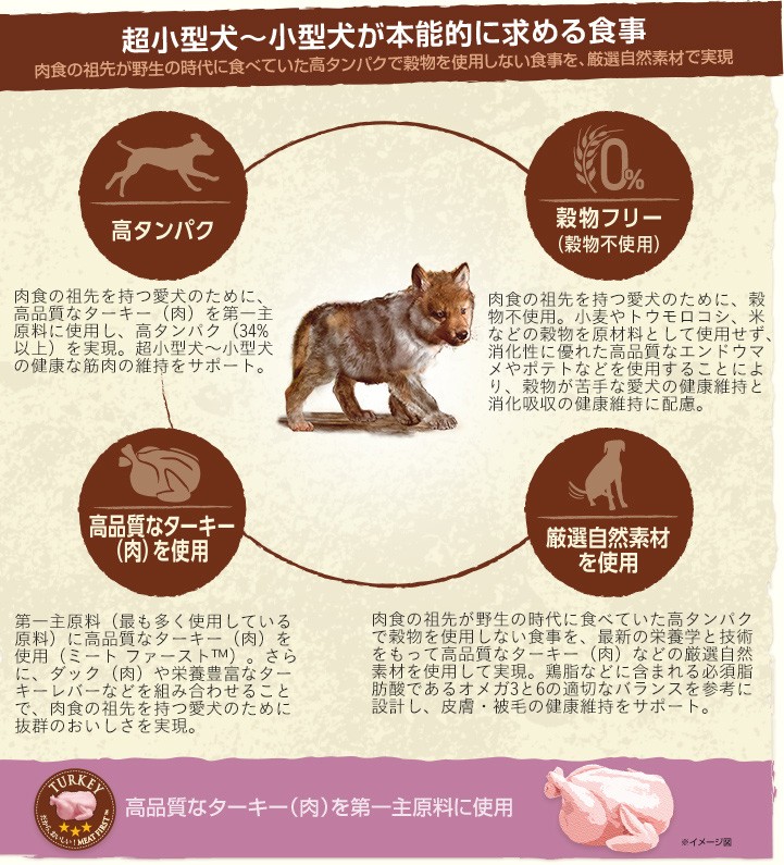 ニュートロ ワイルドレシピ 子犬用 ターキー 4kg ニュートロ ワイルド レシピ 超小型犬〜小型犬用 子犬用