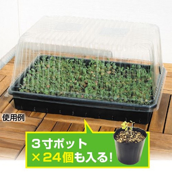 発芽育苗箱 育苗カバー・トレー 3個1組 国華園 : 花と緑 国華園 - 通販 発芽育苗箱 育苗カバー・トレー 3個1組 国華園 : 花と緑 国華園 - 通販