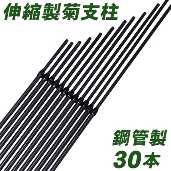 支柱 鋼管製デラックス菊支柱 30本1組 国華園 国華園｜kokkaen