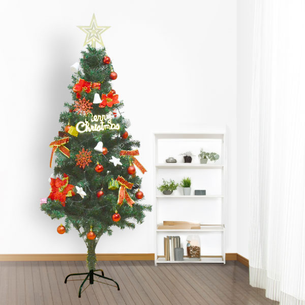国華園 インテリア クリスマスツリー 120cm グリーン オーナメント付き
