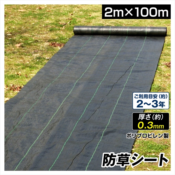 最大71％オフ！ 防草シート ホワイト 1ｍ×100ｍ 耐用年数約5年 135ｇ