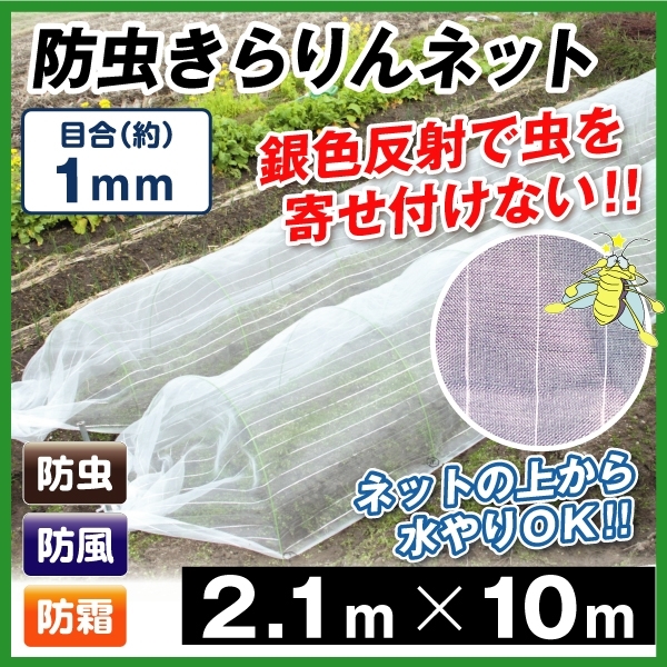 ステンレス 防虫網　菜園やガーデニング等にも 防虫ネット 3m×10m 虫除けネット 1mm目 菜園 苗 畑 農業資材 園芸資材