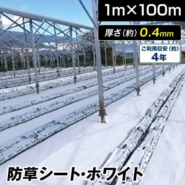 防草シート 1m×100m 農用シート 草よけ 除草 遮熱 地熱 抑制 高耐久