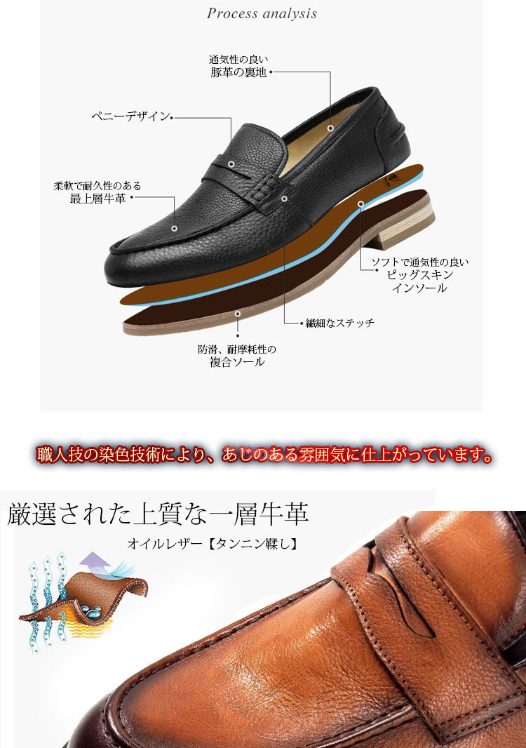 KAPITAL 日本製　ブラウン ローファー　サイズ1　箱付き ローファー コインローファー ペニ―ローファースリッポン 本革