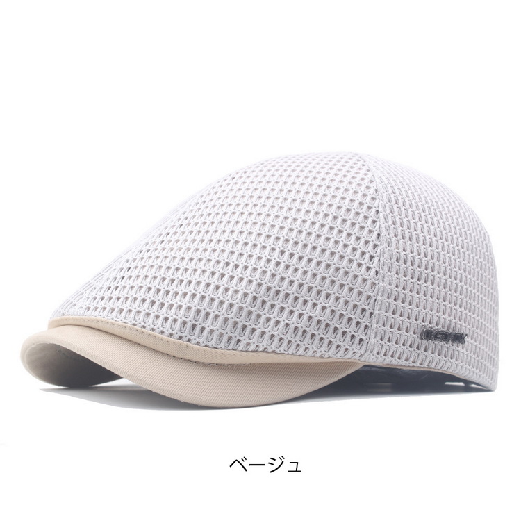 ハンチング帽 メンズ メッシュ 通気 帽子 サイズ調整可 春 夏｜kokoro1090｜03
