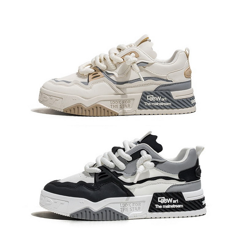 スニーカー メンズ おしゃれ 靴 シューズ フェイクレザースニーカー