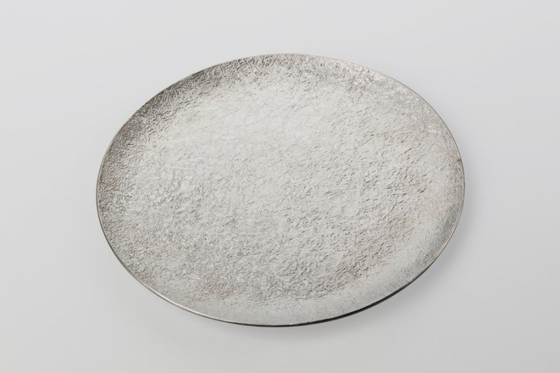 大皿 氷割 能作 nousaku のうさく 錫製 金属製 鋳物 伝統工芸品 銀色 