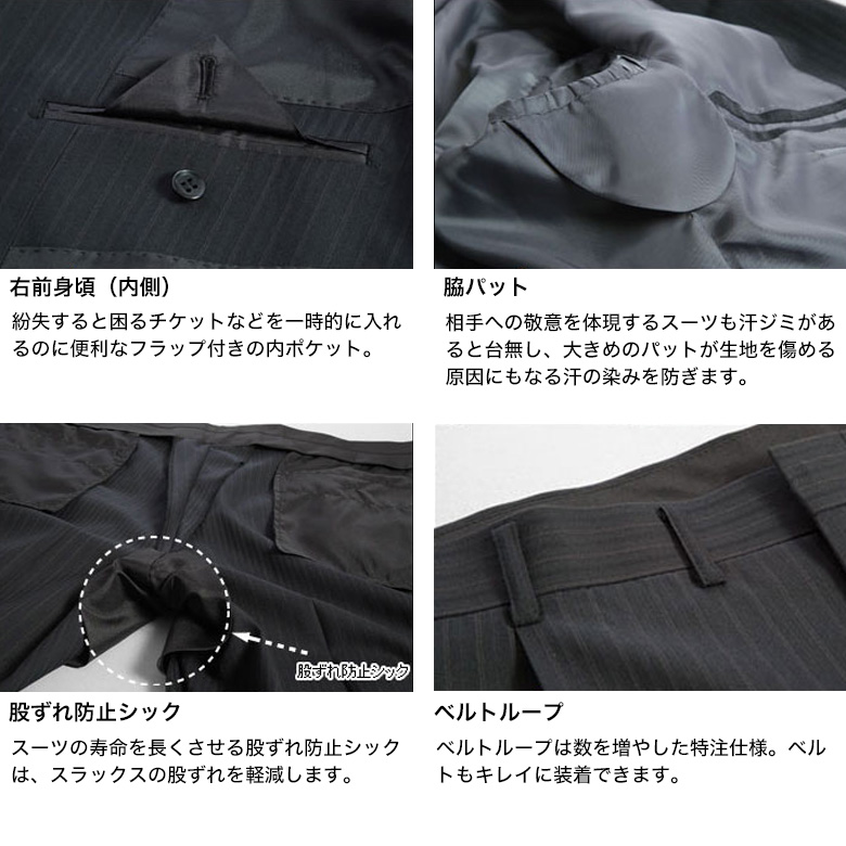 メンズスーツKOKUBO 大きいサイズ スーツ 春夏秋 2つボタン ビジネス