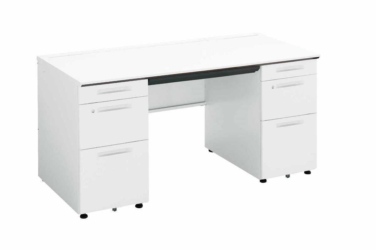 【ラクラク納品】コクヨ デスク iSデスクシステム SD-ISN157CBBS 両袖机 B4タイプ 幅150×奥行70cm_1