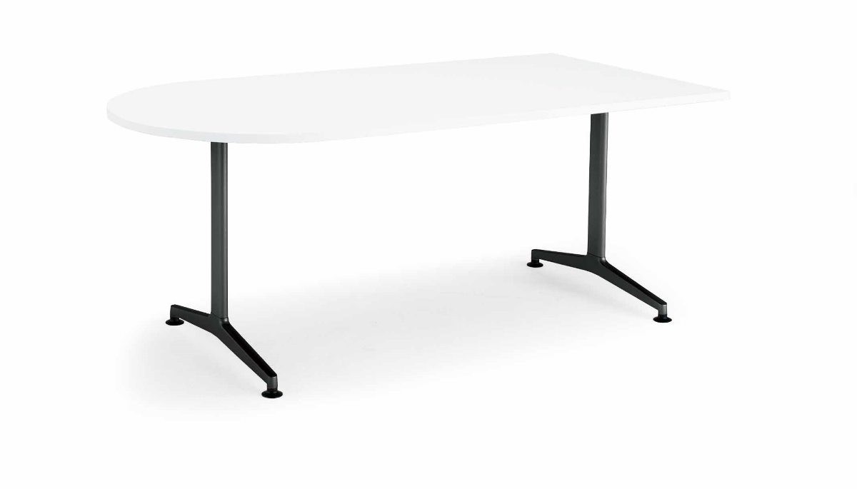 【ラクラク納品】コクヨ ミーティングテーブル JUTO ジュート MT-JTTU189 Ｔ字脚 Ｕ字形天板  塗装脚 アジャスター  幅180×奥行90cmの画像