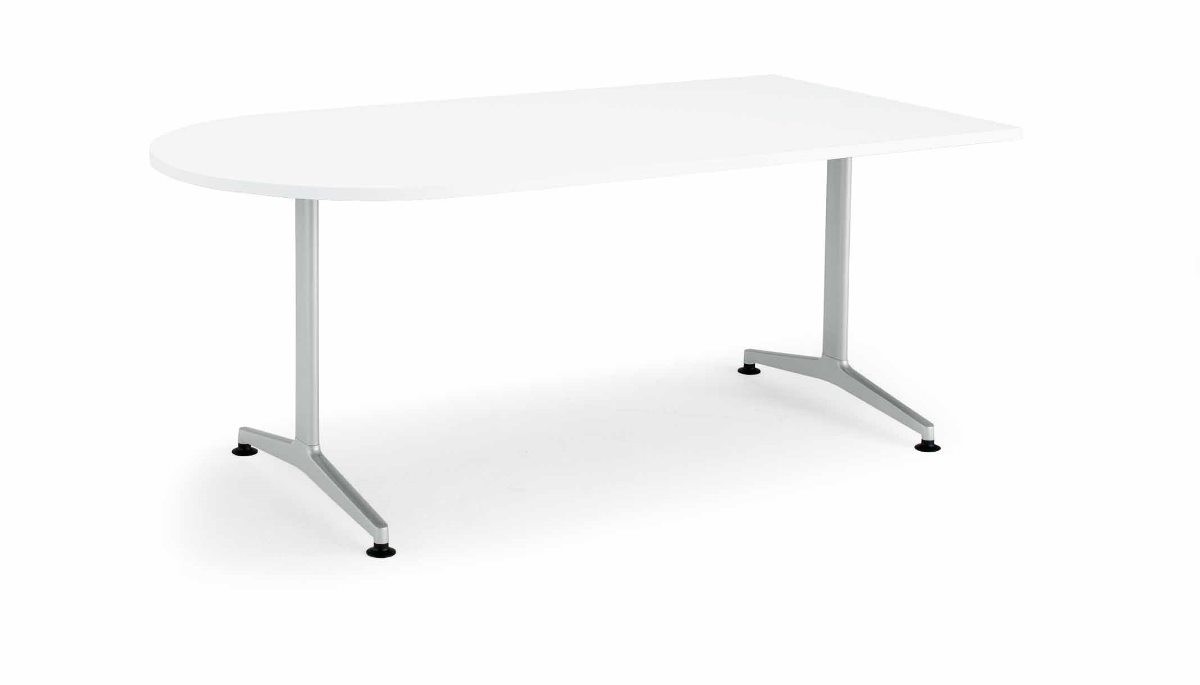 【ラクラク納品】コクヨ ミーティングテーブル JUTO ジュート MT-JTTU189 Ｔ字脚 Ｕ字形天板  塗装脚 アジャスター  幅180×奥行90cmの画像