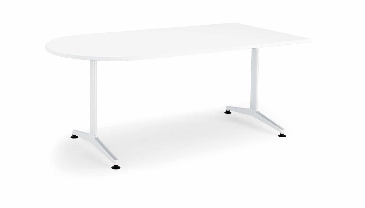 【ラクラク納品】コクヨ ミーティングテーブル JUTO ジュート MT-JTTU189 Ｔ字脚 Ｕ字形天板  塗装脚 アジャスター  幅180×奥行90cmの画像