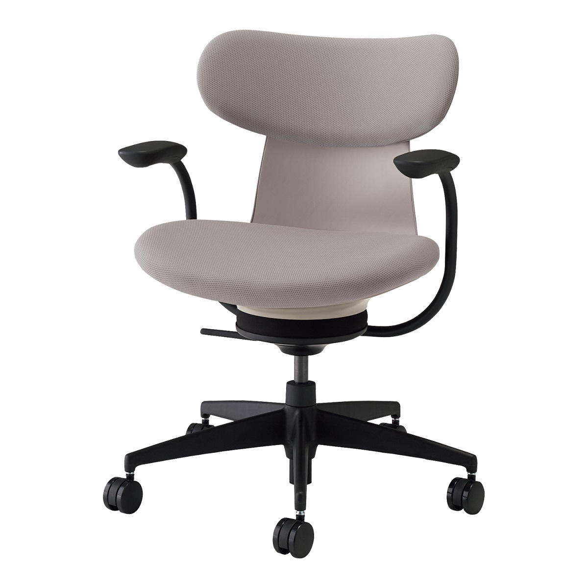 【ラクラク納品】 コクヨ デスクチェア 椅子 ingLIFE イングライフ C05-B11CC 背クッションタイプ 5本脚(キャスター) 固定肘 ブラック脚 布_2