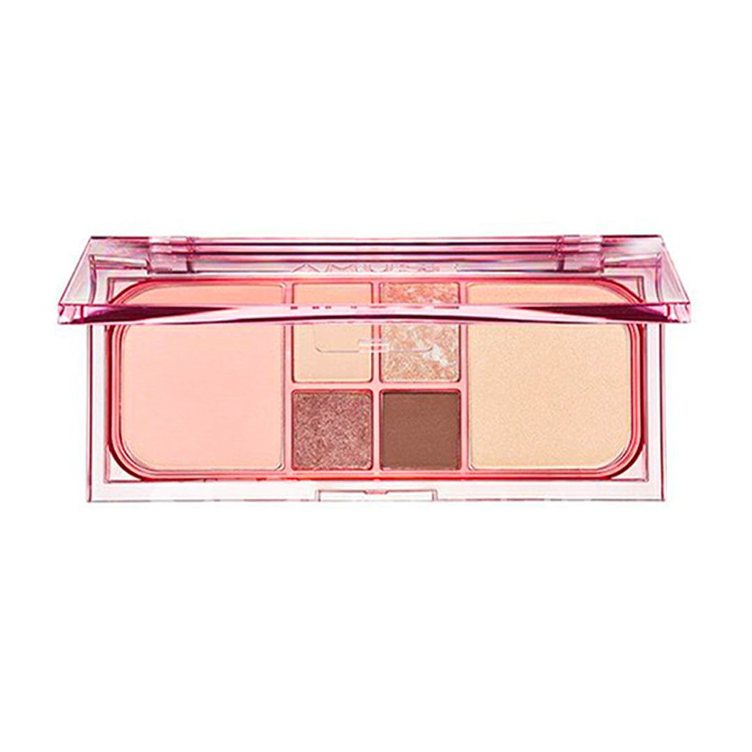 【 アウトレット 】AMUSE アミューズ ヴィーガン フェイス オール パレット VEGAN FACE ALL PALETTE #01 ムーングロウ #02 ピーチグロウ | AMUSE | 01