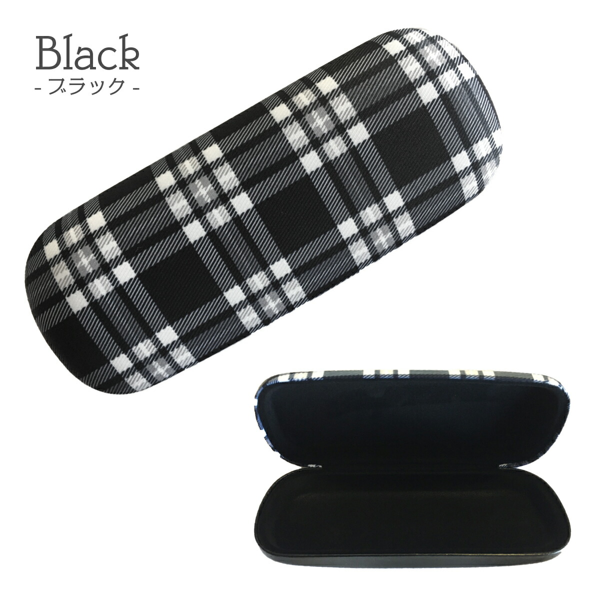 alain mikli チェック柄メガネ ケース付き メガネケース メタルハード チェック柄 グラスケース 眼鏡入れ 眼鏡