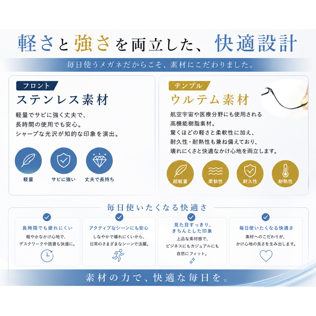 遠くも見える 老眼鏡 遠近両用 メガネ スクエア 大きいサイズ