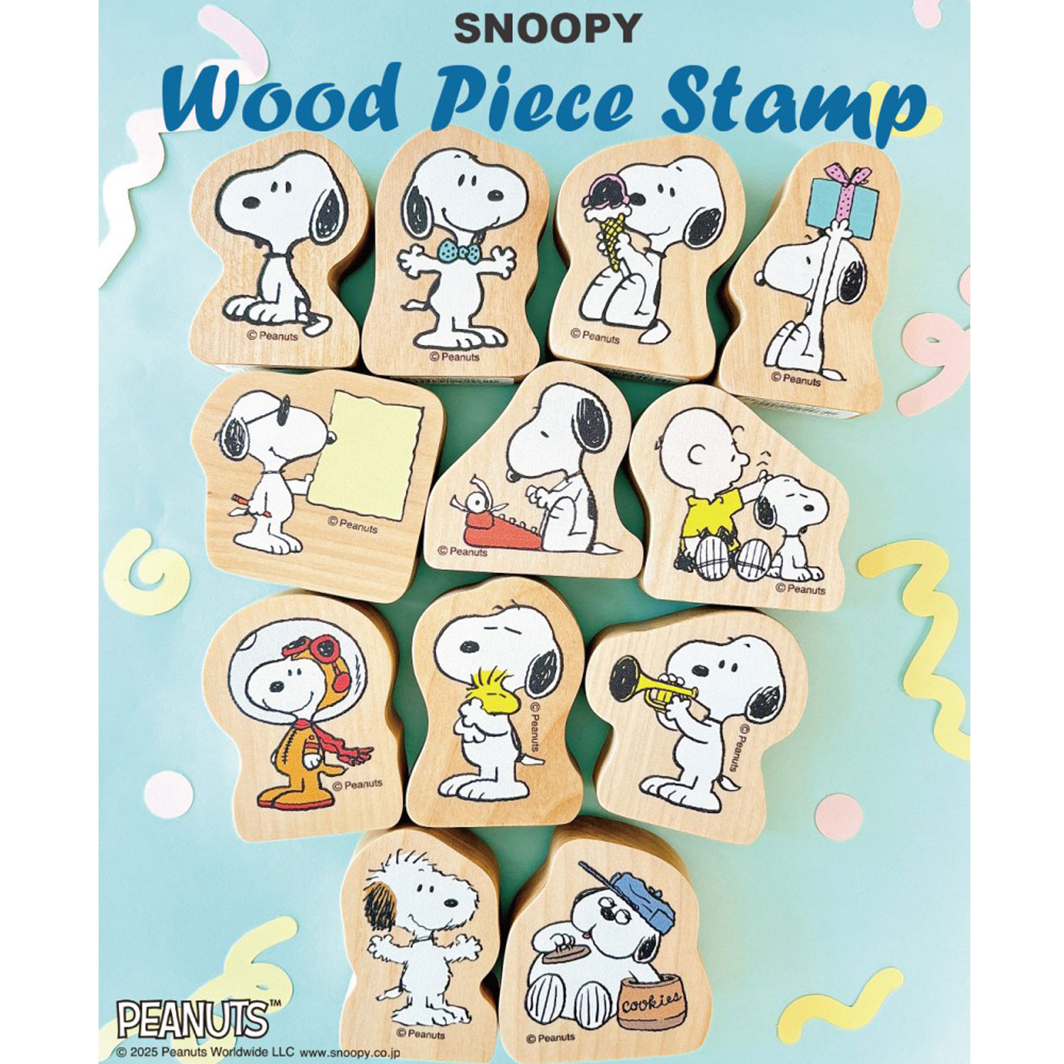 SNOOPY（スヌーピー） こどものかお ウッドピーススタンプ 012 2283