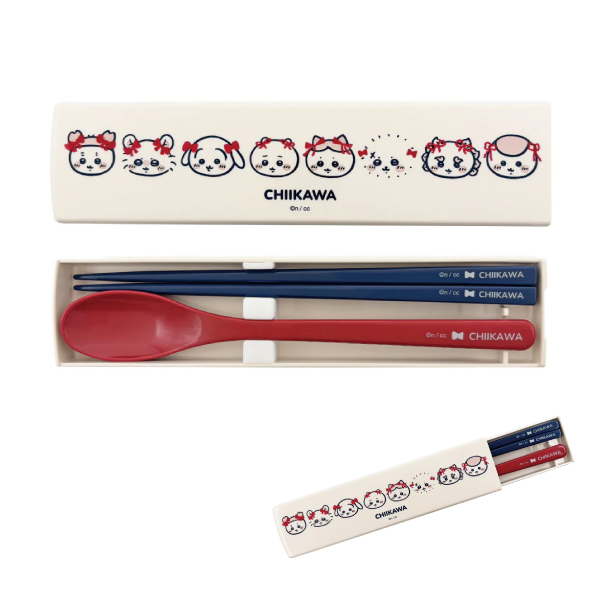 ちいかわ 食洗機対応 引きフタコンビセット 1個 お箸 ＆ スプーン