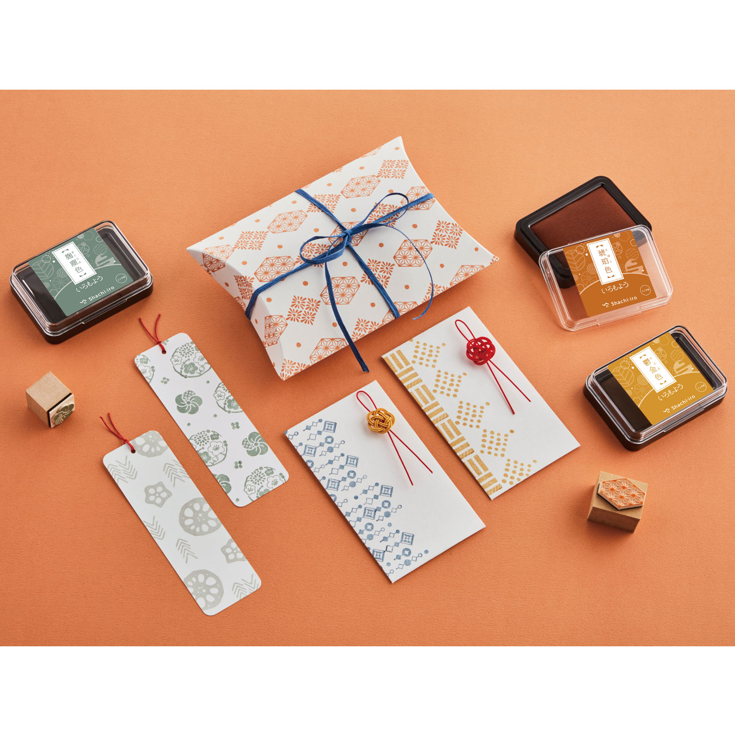 まとめ買い）シヤチハタ スタンプパッド いろもよう 朽葉色(くちばいろ 