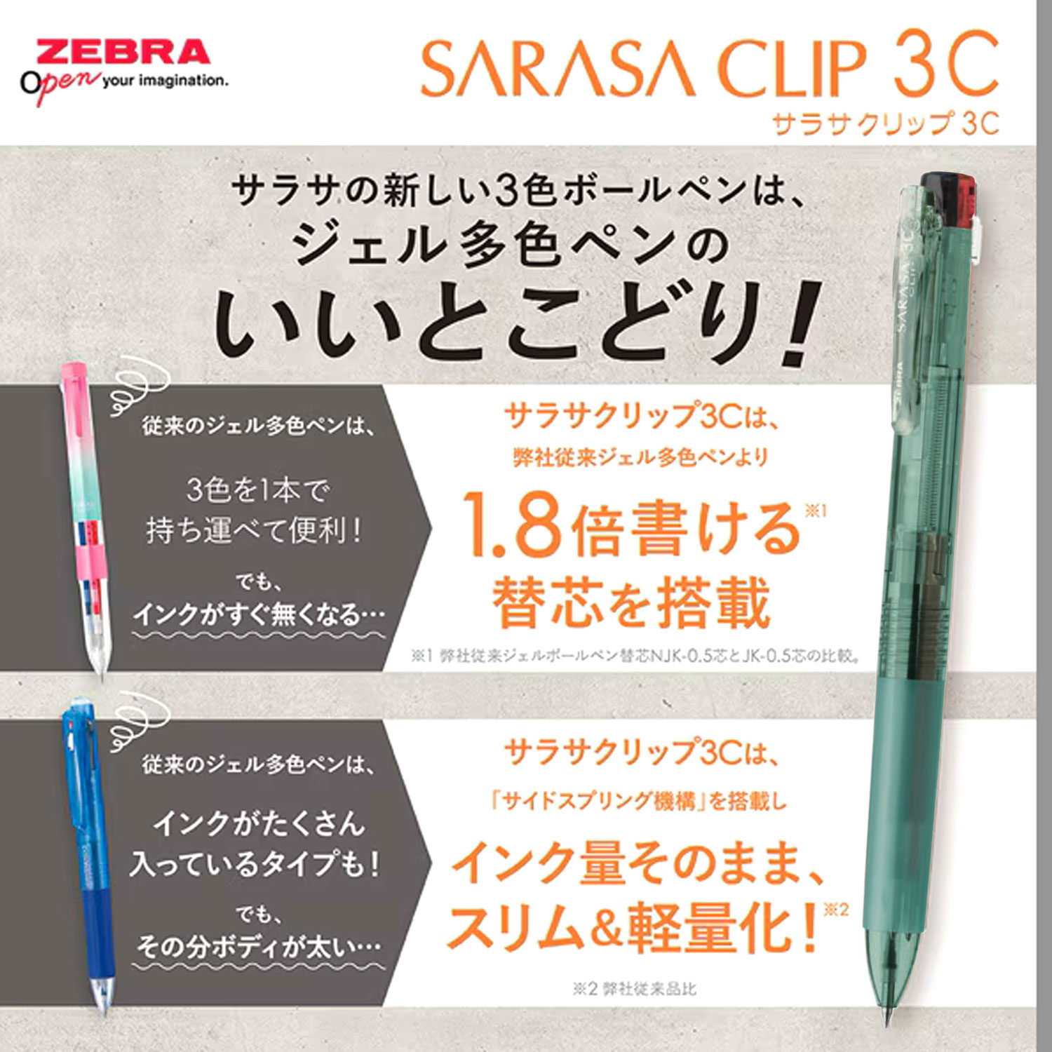 ZEBRA（ゼブラ） 最大P21％☆爆買WEEK サラサクリップ3C 0.5