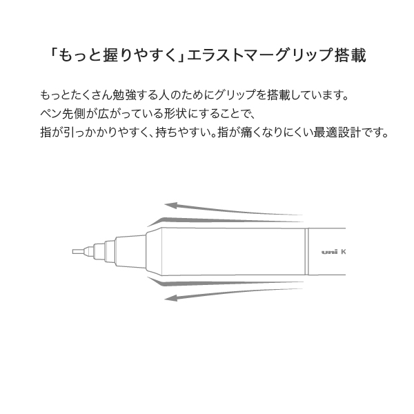 三菱鉛筆 uni クルトガ KURUTOGA KSモデル シャープペン 0.5 M5KS 1P.FLB フラッシュブルー｜komamono｜05