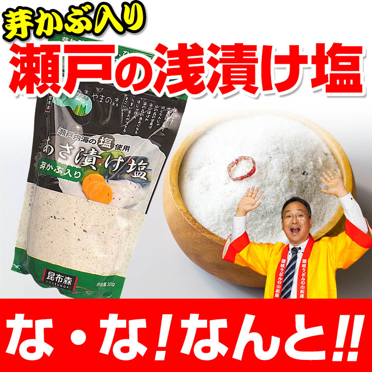 送料込み 塩 浅漬け塩 芽かぶ入り280g（2袋） 瀬戸内海産焼塩