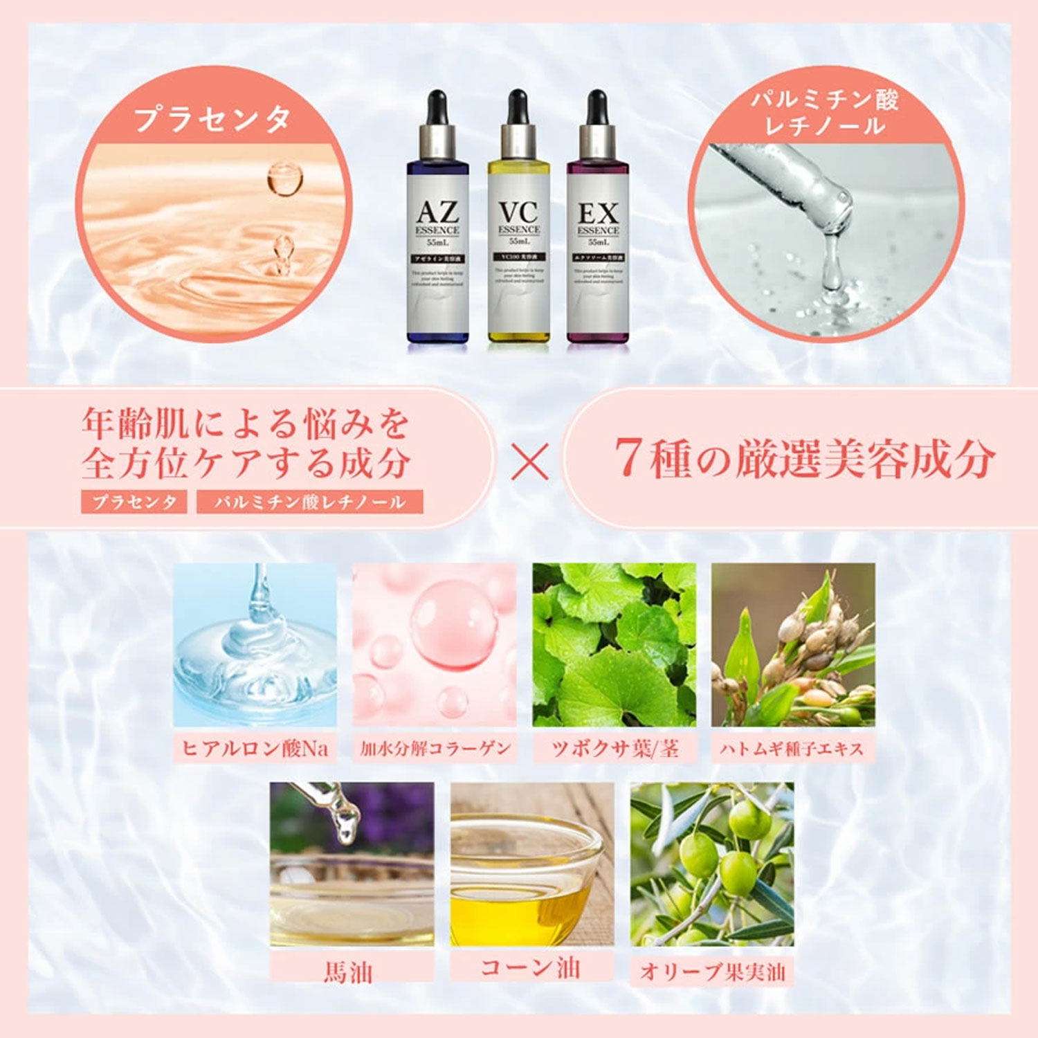 アゼライン酸 濃密 美容液 55ml ナイアシンアミド ヒト幹細胞