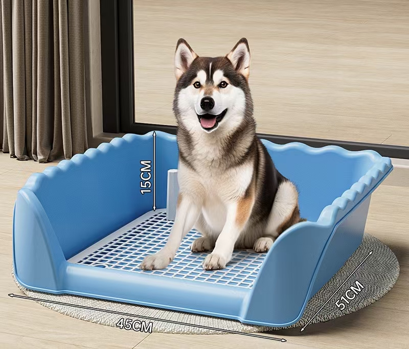 特大サイズ犬用トイレ 洗える便利なデザイン 囲いつき飛散防止 大型犬