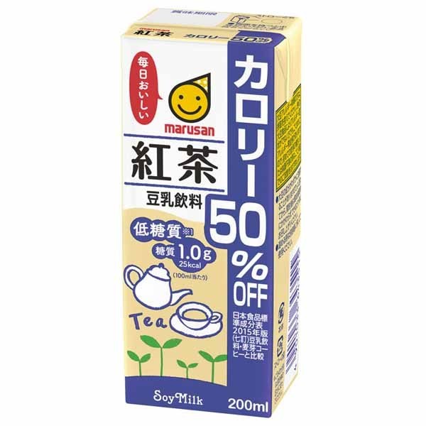 48本入 豆乳飲料 カロリー50%オフ 200ml マルサンアイ (D) 代引き不可 :m7159658:食福堂 - 通販 - Yahoo!ショッピング