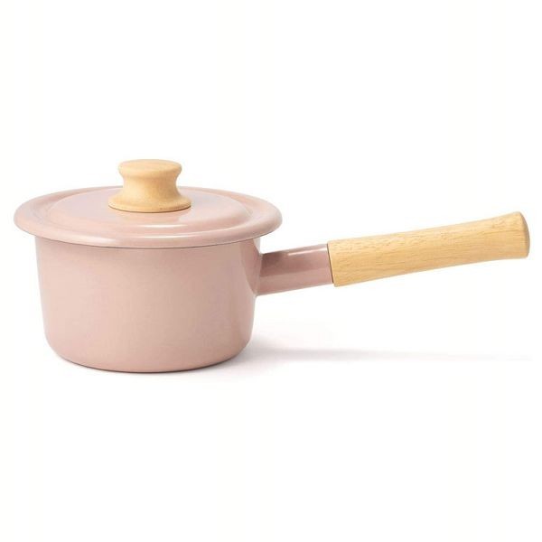 富士ホーロー 片手鍋 14cm おしゃれ ホーロー かわいい コットン 14cm