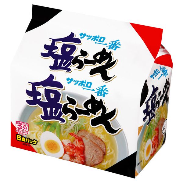 サッポロ一番 (6個)ラーメン 即席めん 袋めん 5食 : 食福堂 - 通販