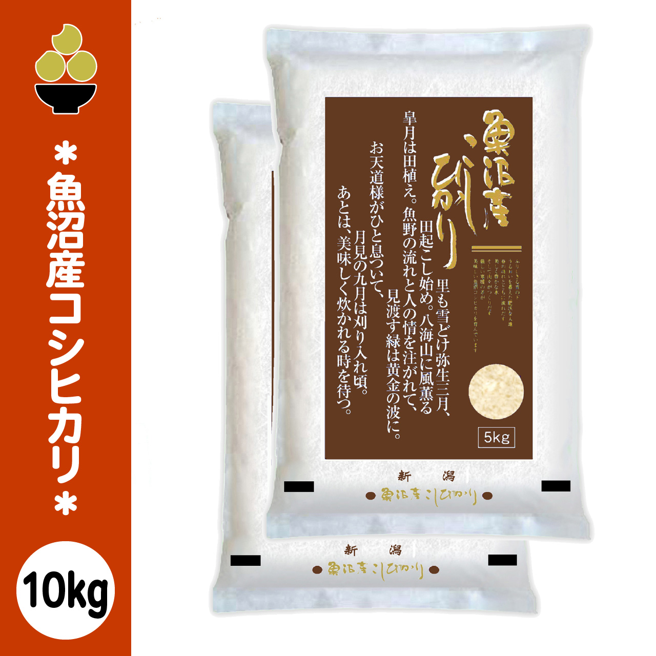 コシヒカリ 令和7年産 魚沼産コシヒカリ 10kg (5kg x 2袋) 五ツ星お米