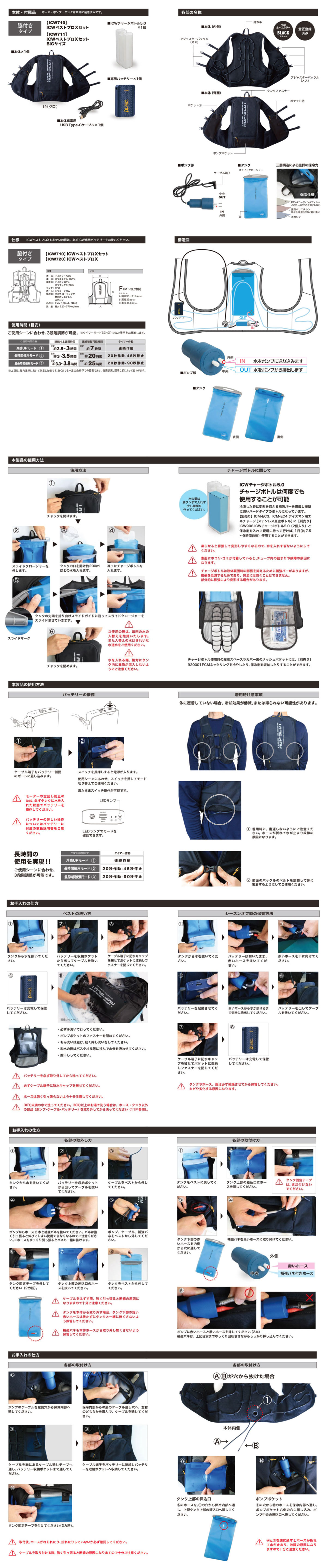 CUC 水冷服 HOP−SCOT ICW710 ICWベストプロX