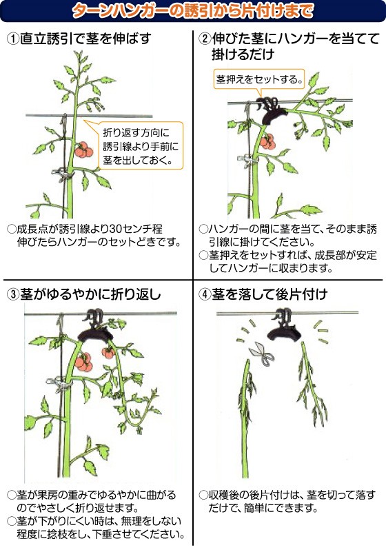 ターンハンガー Ｍ １５０個 - 農業用