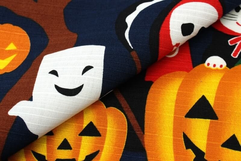 2019New【小風呂敷】ハロウィン03 Amazon｜前田染工 四季彩布 小風呂敷 「ハロウィン」｜MAEDA SENKO