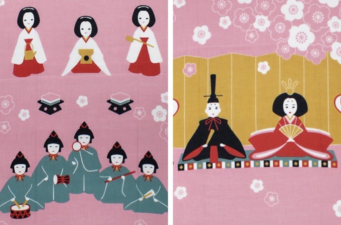 手ぬぐい ひな祭り 三月 春 行事 四季彩布 前田染工 季節 捺染 手拭い