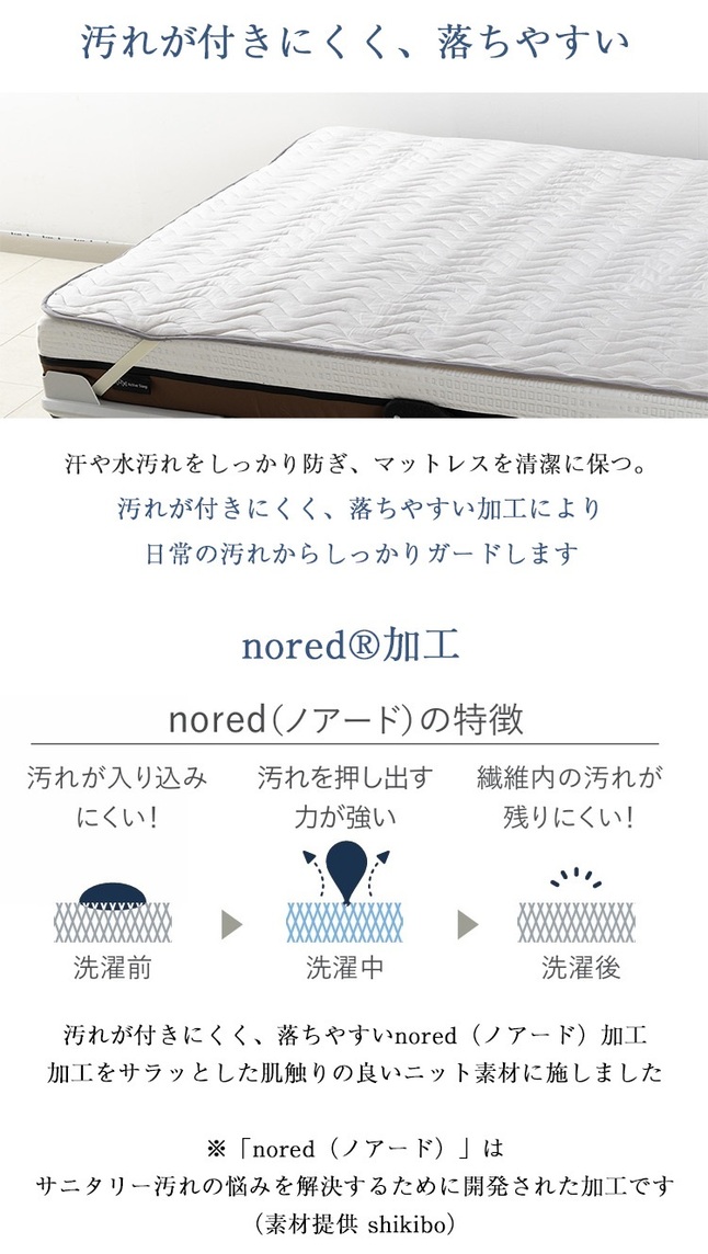 正規品 パラマウントベッド ベッドパッド セミシングル BOUOTEX ウォッシャブルウールパッド | 日本製 国産 ボウオテックス 羊毛ベッドパッド 洗える RE-ZBS74K_2