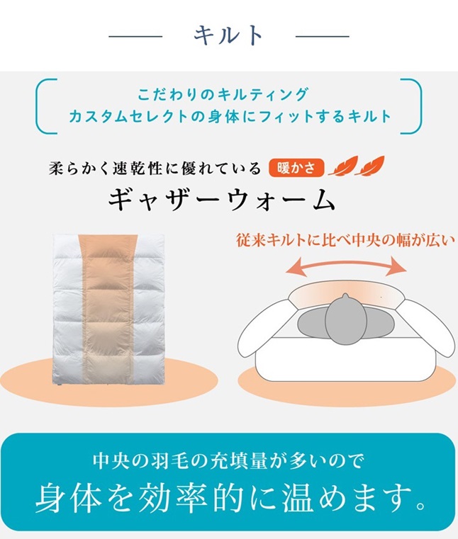 フランスベッド（FRANCEBED） 正規品 羽毛布団 ダブル CS-01 ダック 1