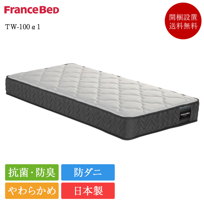 フランスベッド（FRANCEBED） 正規品 マットレス セミダブル TW-100α1