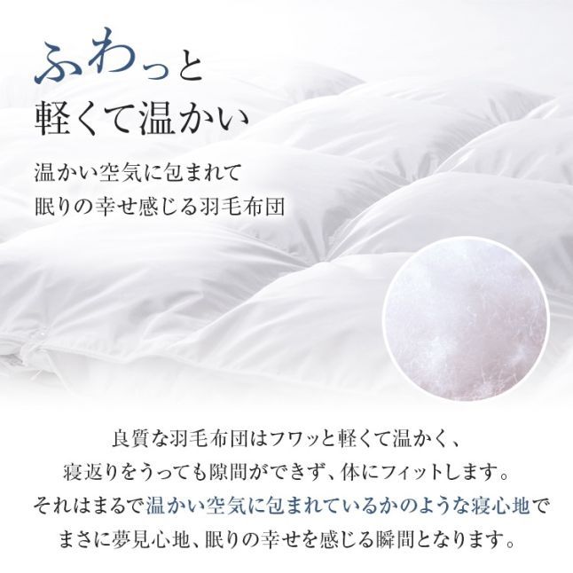 西川プレミアム 正規品 西川 羽毛布団 ダブル NP7052 190cm×210cm