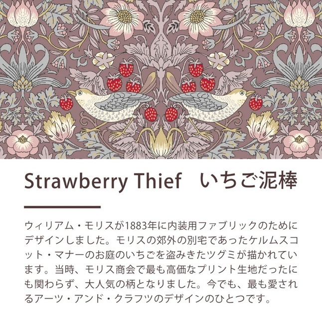 ロマンス小杉 正規品 V&A いちご泥棒 あったか掛け布団カバー シングル