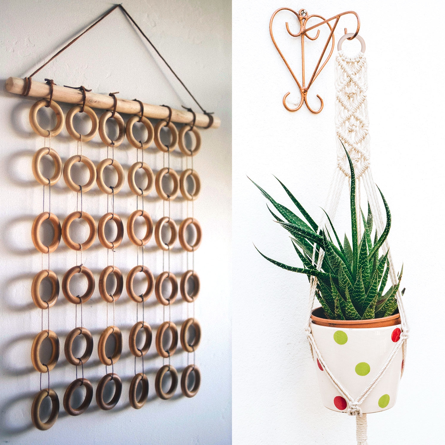 ハンドメイド 半月形 木製リング ハンドメイド 半月形 木製リング