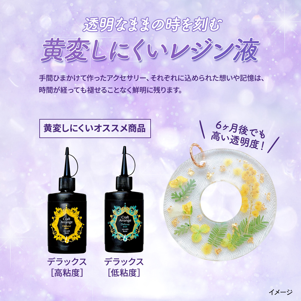 レジン液 ケミテック 日本製 75g 4本セット エポキシレジン UV