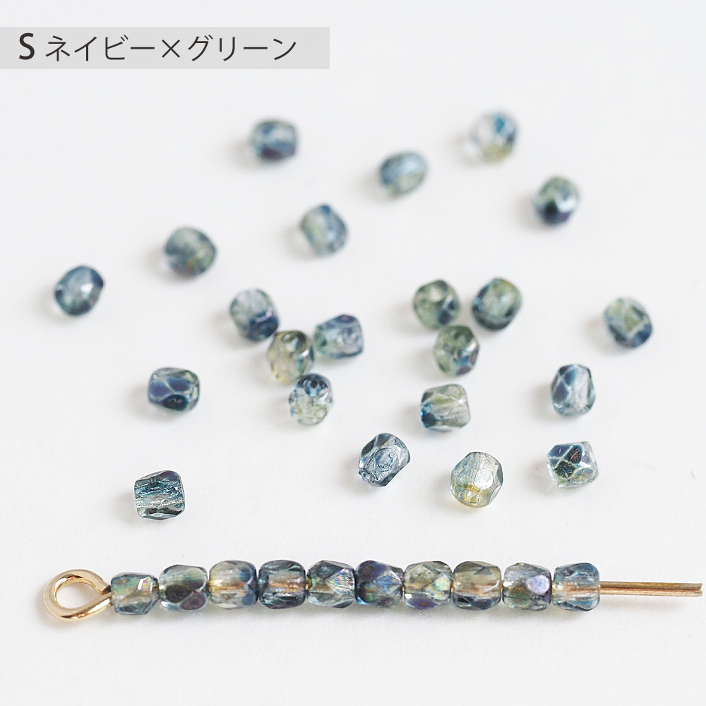 チェコビーズ FP 2mm 約30個 チェコガラス ファイアーポリッシュ