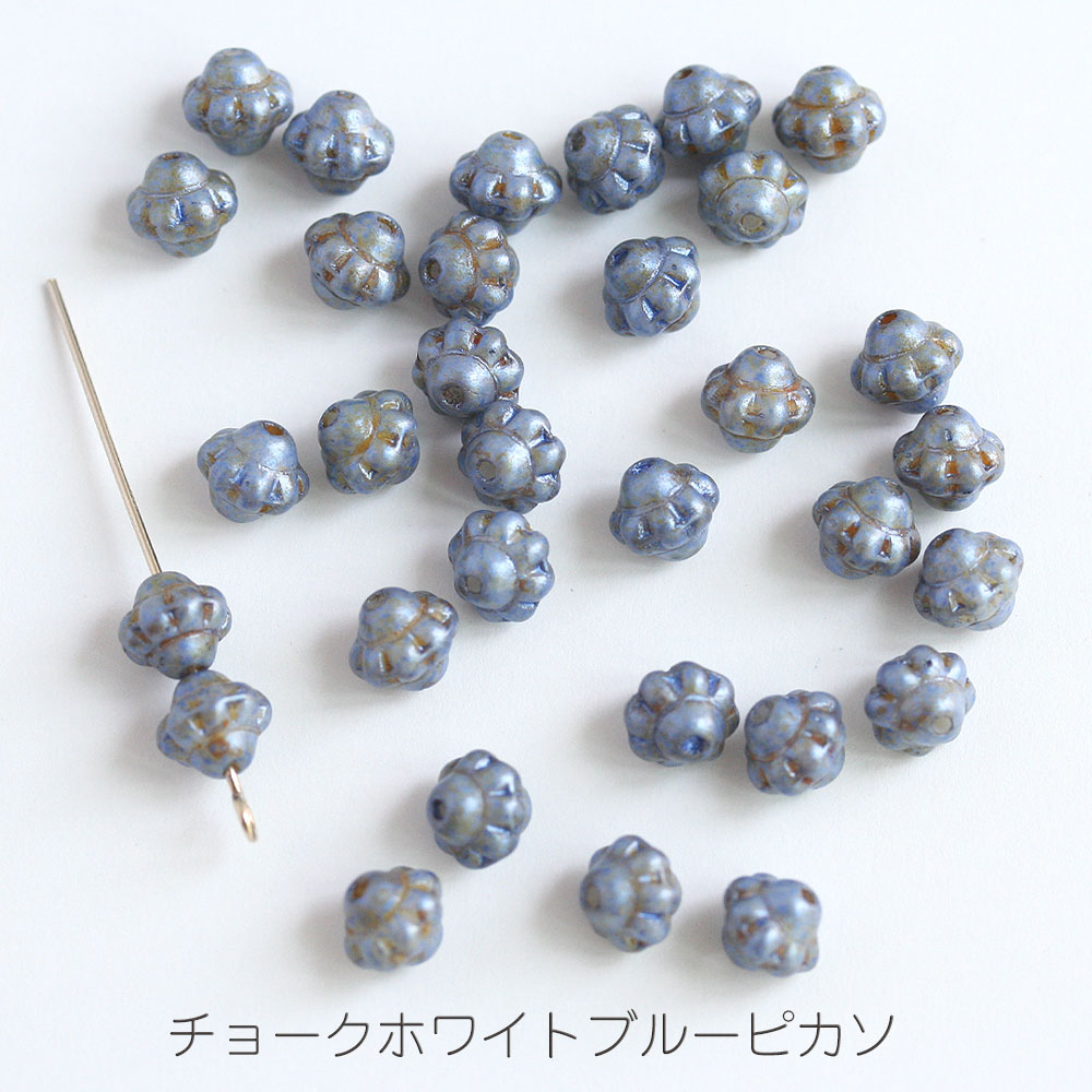 チェコビーズ UFO 6mm 約30個 アクセサリーパーツ チェコガラス 手作り